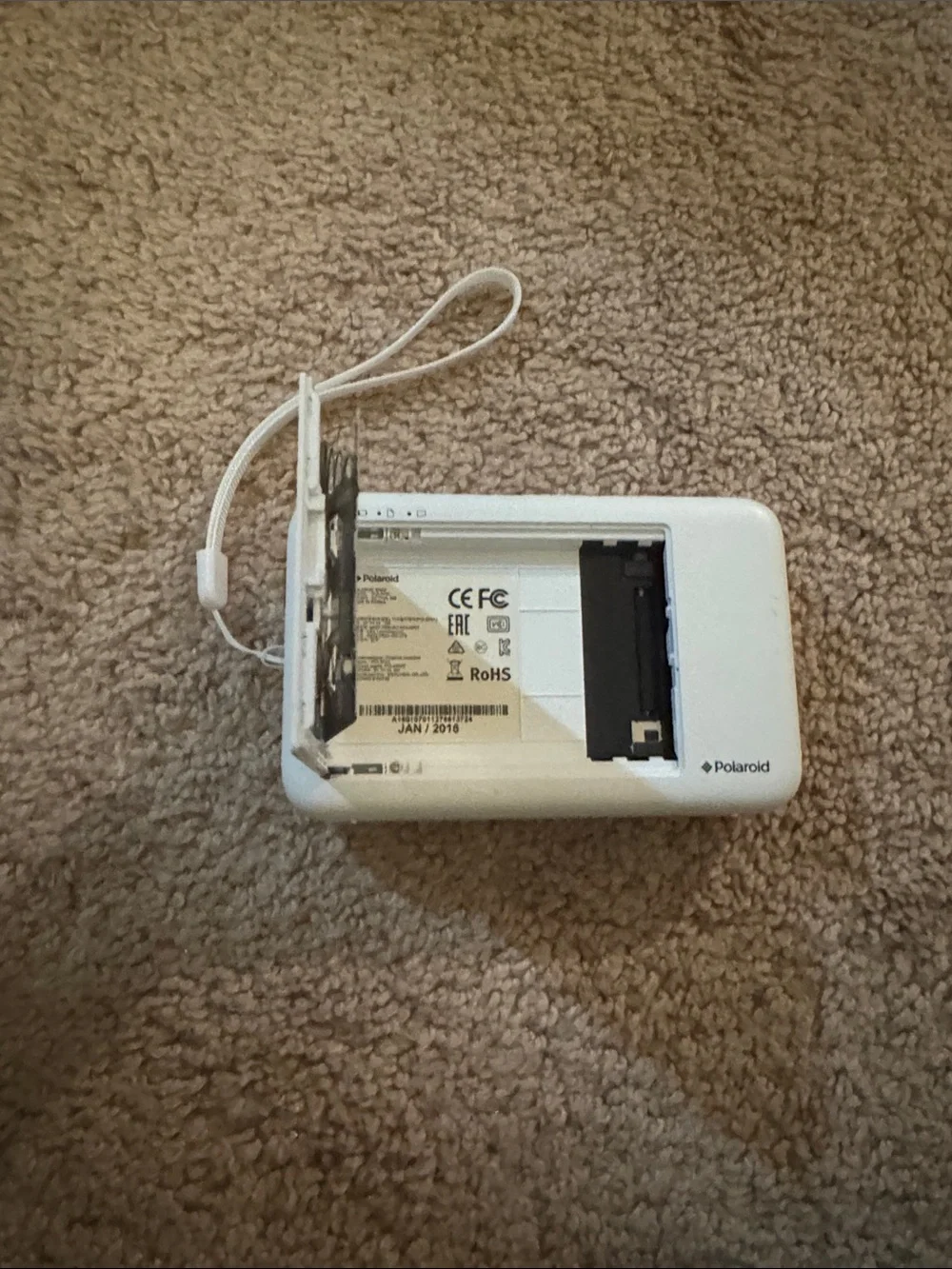 Polaroid Snap Instant Camera in White with Rainbow Accent